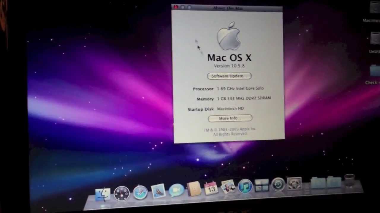 updates for mac os x 10.5.8